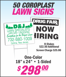Lets Print Baby, Woodbridge, NJ, Middlesex County, Lawn Signs