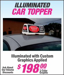 Lets Print Baby, Woodbridge, Middlesex County, Car Toppers, Signs, NJ